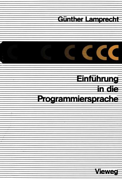 Produktbild: Einf&uuml;hrung in die Programmiersprache C