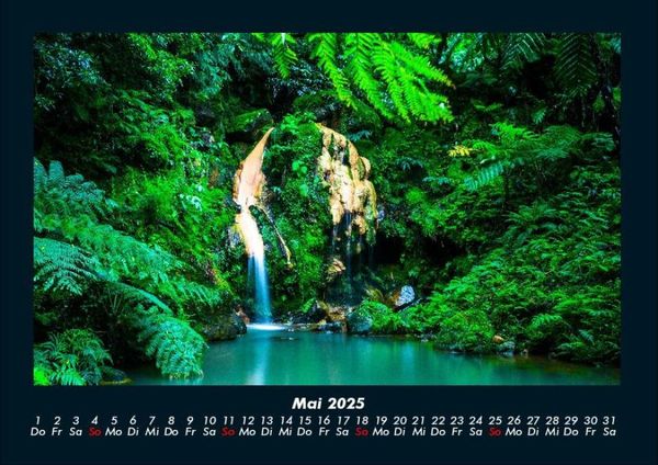 Produktbild: Wasserf&auml;lle 2025 Fotokalender DIN A4