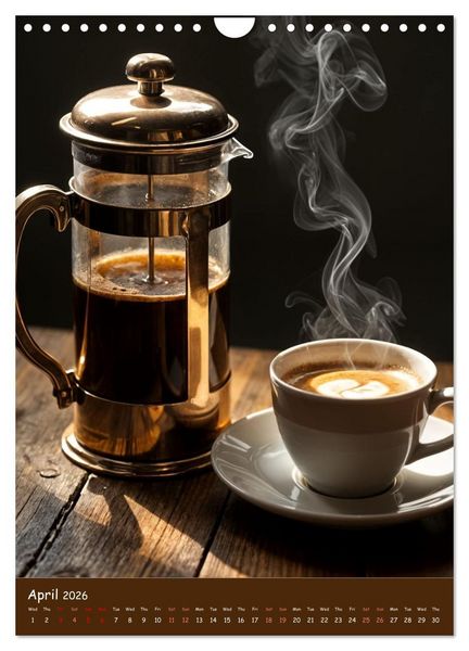 Produktbild: The Soul of Coffee - A Daily Ritual (Wall Calendar 2026 DIN A4 portrait), CALVENDO 12 Month Wall Calendar