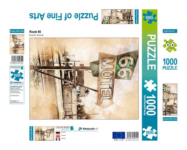 Produktbild: CALVENDO Puzzle Route 66 1000 Teile Lege-Gr&ouml;&szlig;e 480 x 640 cm Foto-Puzzle Bild von Peter Roder