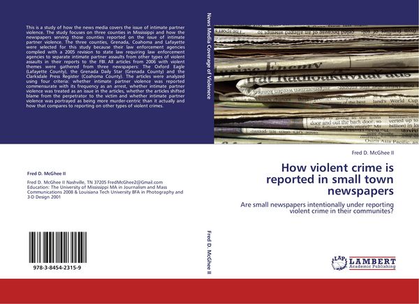 Produktbild: How violent crime is reported in small town newspapers