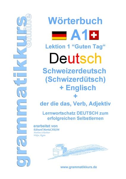 Produktbild: W&ouml;rterbuch Deutsch - Schweizerdeutsch (Schwizerd&uuml;tsch) - Englisch Niveau A1