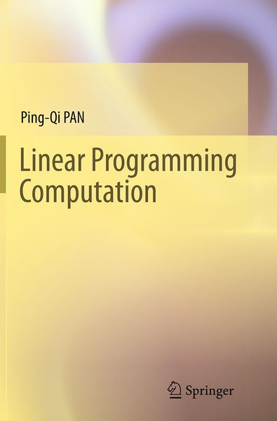 Produktbild: Linear Programming Computation