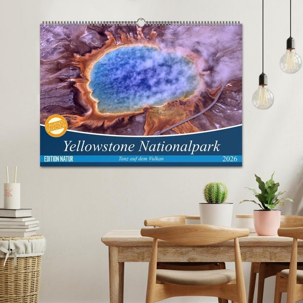 Produktbild: Yellowstone Nationalpark. Tanz auf dem Vulkan (Wandkalender 2026 DIN A2 quer), CALVENDO Monatskalender