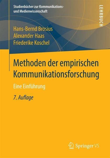 Produktbild: Methoden der empirischen Kommunikationsforschung
