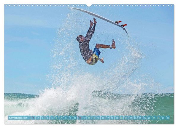Produktbild: Le surf ou la qu&ecirc;te de la vague parfaite (Calendrier mural haut de gamme 2027 DIN A2 vertical), CALVENDO calendrier mensuel