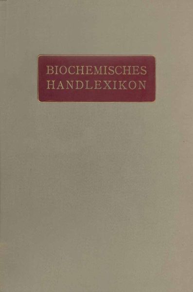 Produktbild: Biochemisches Handlexikon