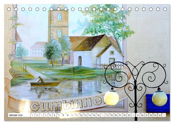 Produktbild: Gumbinnen - Gussew. Das neue Gesicht einer alten Stadt (Tischkalender 2026 DIN A5 quer), CALVENDO Monatskalender