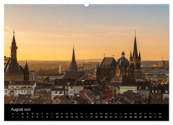 Produktbild: Aachen - ming He&auml;metstadt (Wandkalender 2026 DIN A2 quer), CALVENDO Monatskalender