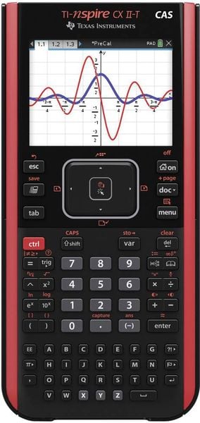 Texas Instruments NSPCXCASIIT Grafikrechner Schwarz akkubetrieben