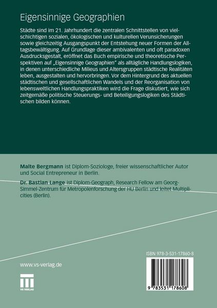 Produktbild: Eigensinnige Geographien