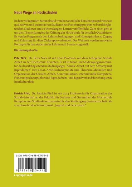 Produktbild: Neue Wege an Hochschulen