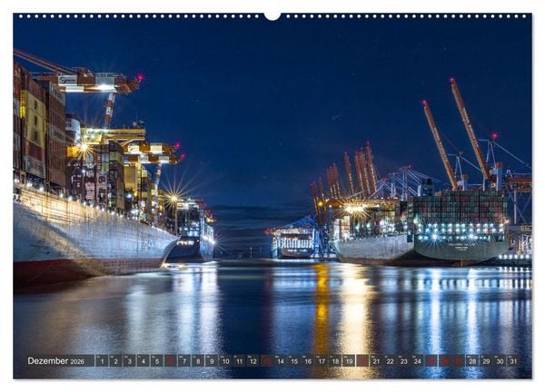 Produktbild: Hamburg - Die Weltstadt an der Waterkant (hochwertiger Premium Wandkalender 2026 DIN A2 quer), Kunstdruck in Hochglanz