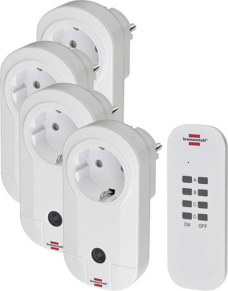 Produktbild: Brennenstuhl Comfort-Line 1507050 Funk Steckdosen-Set Innenbereich 1000 W