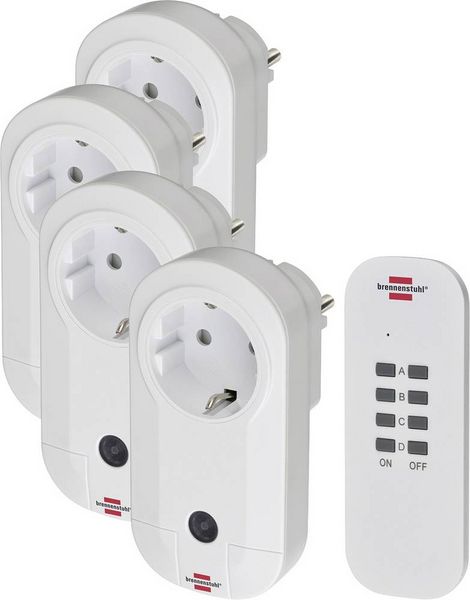 Brennenstuhl Comfort-Line 1507050 Funk Steckdosen-Set Innenbereich 1000W