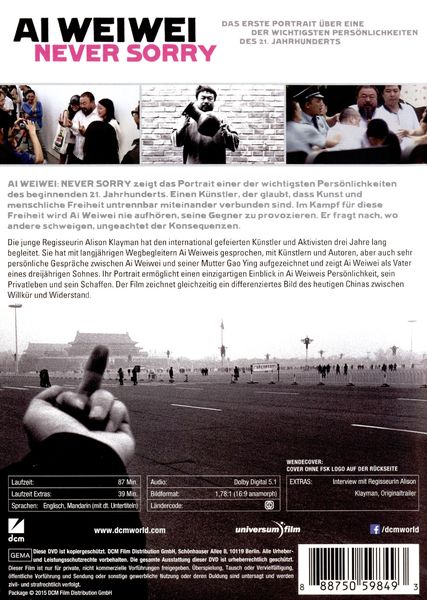 Produktbild: Ai Weiwei: Never Sorry (OmU)