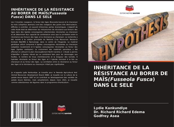 Produktbild: Inh&eacute;ritance De La R&eacute;sistance Au Borer De Ma&iuml;s(fusseola Fusca) Dans Le Sele