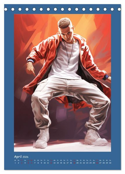 Produktbild: Urban Dancer. Streetstyle-Szene-Illustrationen (Tischkalender 2026 DIN A5 hoch), CALVENDO Monatskalender