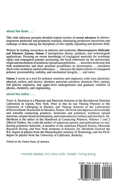 Produktbild: Electroresponsive Molecular and Polymeric Systems