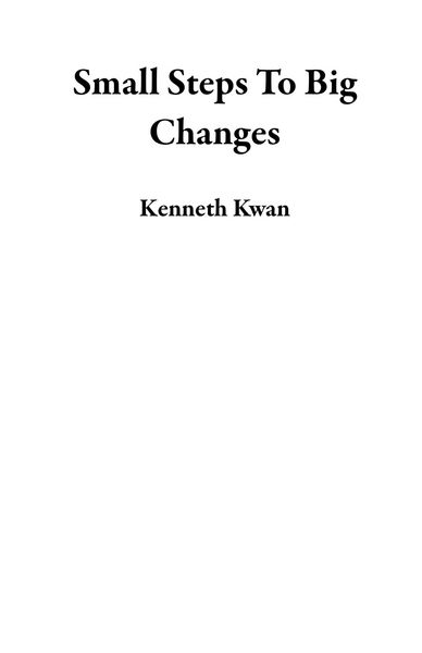 Produktbild: Small Steps To Big Changes
