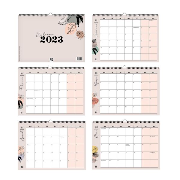Produktbild: Kalender 2023, "leaves lineart"