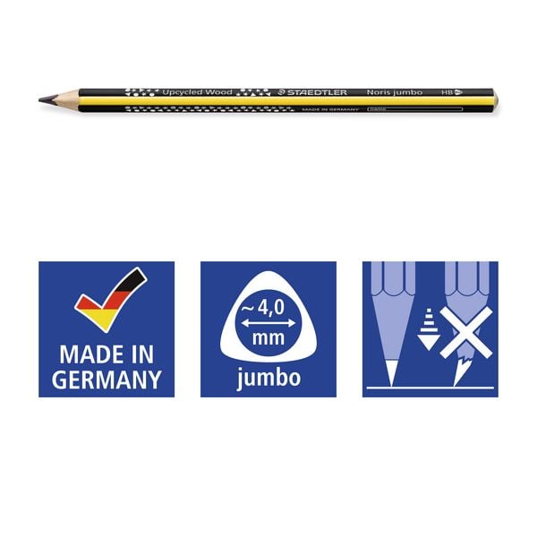 Produktbild: STAEDTLER Noris jumbo 119 Schreiblernbleistift, 2 Bleistifte HB, 119 BK2 DA