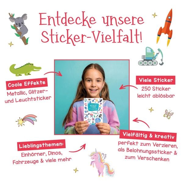 Produktbild: Leucht-Sticker &ndash; Einh&ouml;rner