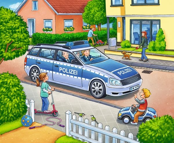 Produktbild: Puzzles Polizei, Feuerwehr & Co. 3 Motive