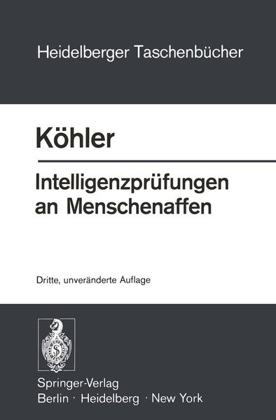 Produktbild: Intelligenzpr&uuml;fungen an Menschenaffen