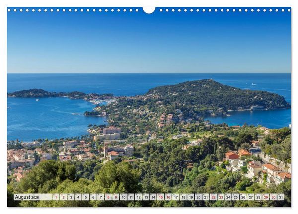 Produktbild: C&Ocirc;TE D&rsquo;AZUR Bezaubernde Orte (Wandkalender 2026 DIN A3 quer), CALVENDO Monatskalender
