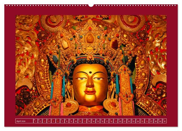 Produktbild: Buddhas & Bhodisattvas (Wandkalender 2026 DIN A2 quer), CALVENDO Monatskalender