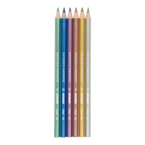 Produktbild: JOLLY Buntstifte Supersticks kinderfest Metallic, 6er Set