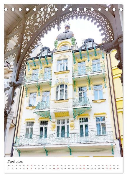 Produktbild: Karlsbad - pr&auml;chtig und elegant (Tischkalender 2026 DIN A5 hoch), CALVENDO Monatskalender