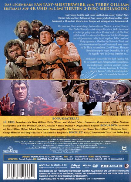 Produktbild: Time Bandits - Mediabook - Limited Collector's Edition (4K Ultra HD) (+ Blu-ray)