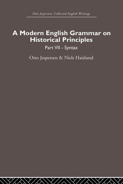 Produktbild: A Modern English Grammar on Historical Principles