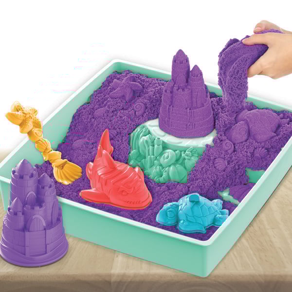 Kinetic Sand Sandbox Set mit 454 g lila Kinetic Sand