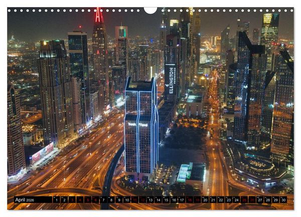 Produktbild: Dubai Panoramen (Wandkalender 2026 DIN A3 quer), CALVENDO Monatskalender