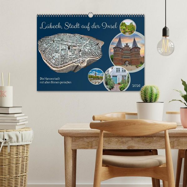Produktbild: L&uuml;beck, Stadt auf der Insel (Wandkalender 2026 DIN A3 quer), CALVENDO Monatskalender