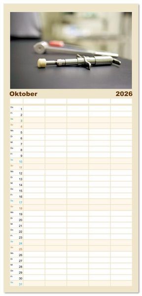 Produktbild: Familienplaner 2026 - Chiropraktik - mit den H&auml;nden behandeln mit 5 Spalten (Wandkalender, 21 x 45 cm) CALVENDO
