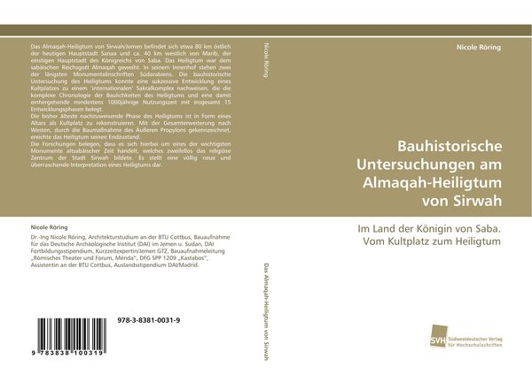 Produktbild: Bauhistorische Untersuchungen am Almaqah-Heiligtum von Sirwah