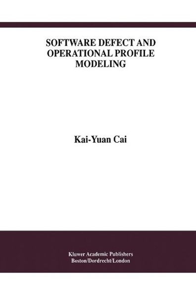 Produktbild: Software Defect and Operational Profile Modeling