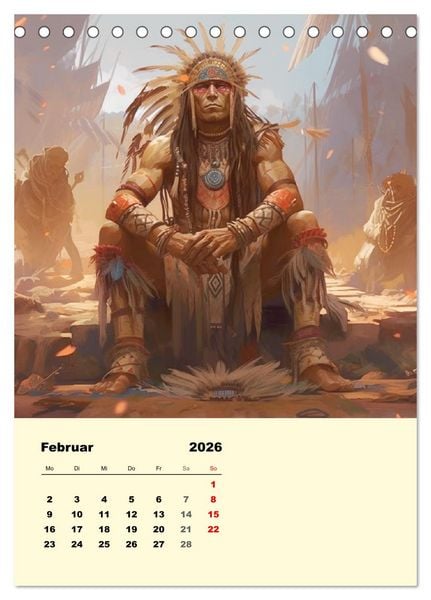 Produktbild: Indian Fantasy (Tischkalender 2026 DIN A5 hoch), CALVENDO Monatskalender