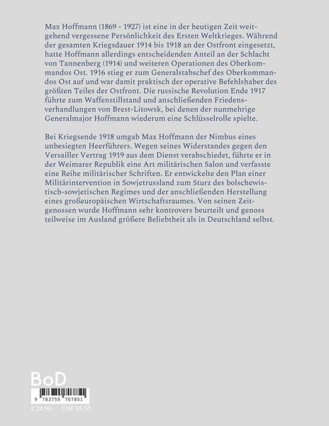 Produktbild: General Max Hoffmann