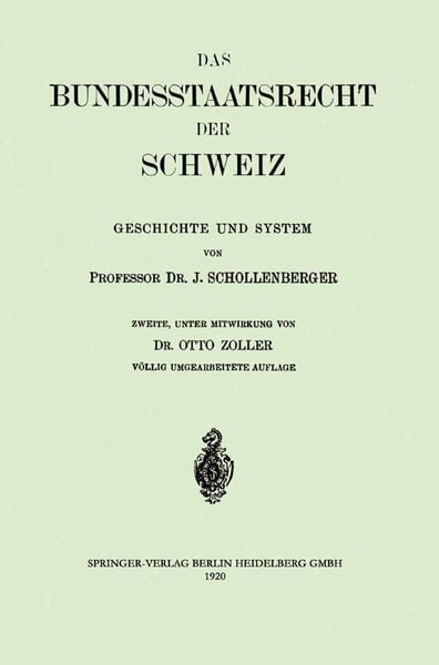 Produktbild: Das Bundesstaatsrecht der Schweiz
