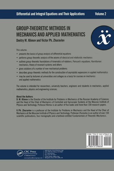 Produktbild: Group-Theoretic Methods in Mechanics and Applied Mathematics