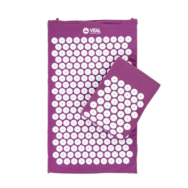 Produktbild: Vital Akupressurmatte & Kissen Set &brvbar; aubergine