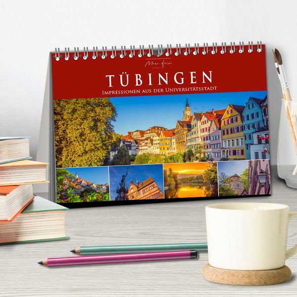 Produktbild: T&uuml;bingen - Impressionen aus der Universit&auml;tsstadt (Tischkalender 2026 DIN A5 quer), CALVENDO Monatskalender