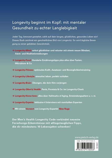 Produktbild: Der Men's Health Longevity-Code
