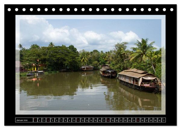 Produktbild: Kerala - Impressionen aus S&uuml;dindien (Tischkalender 2026 DIN A5 quer), CALVENDO Monatskalender