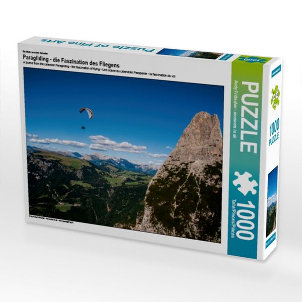 CALVENDO Puzzle Paragliding - die Faszination des Fliegens | 1000 Teile Lege-Größe 64 × 48 cm Foto-Puzzle für glückliche Stunden